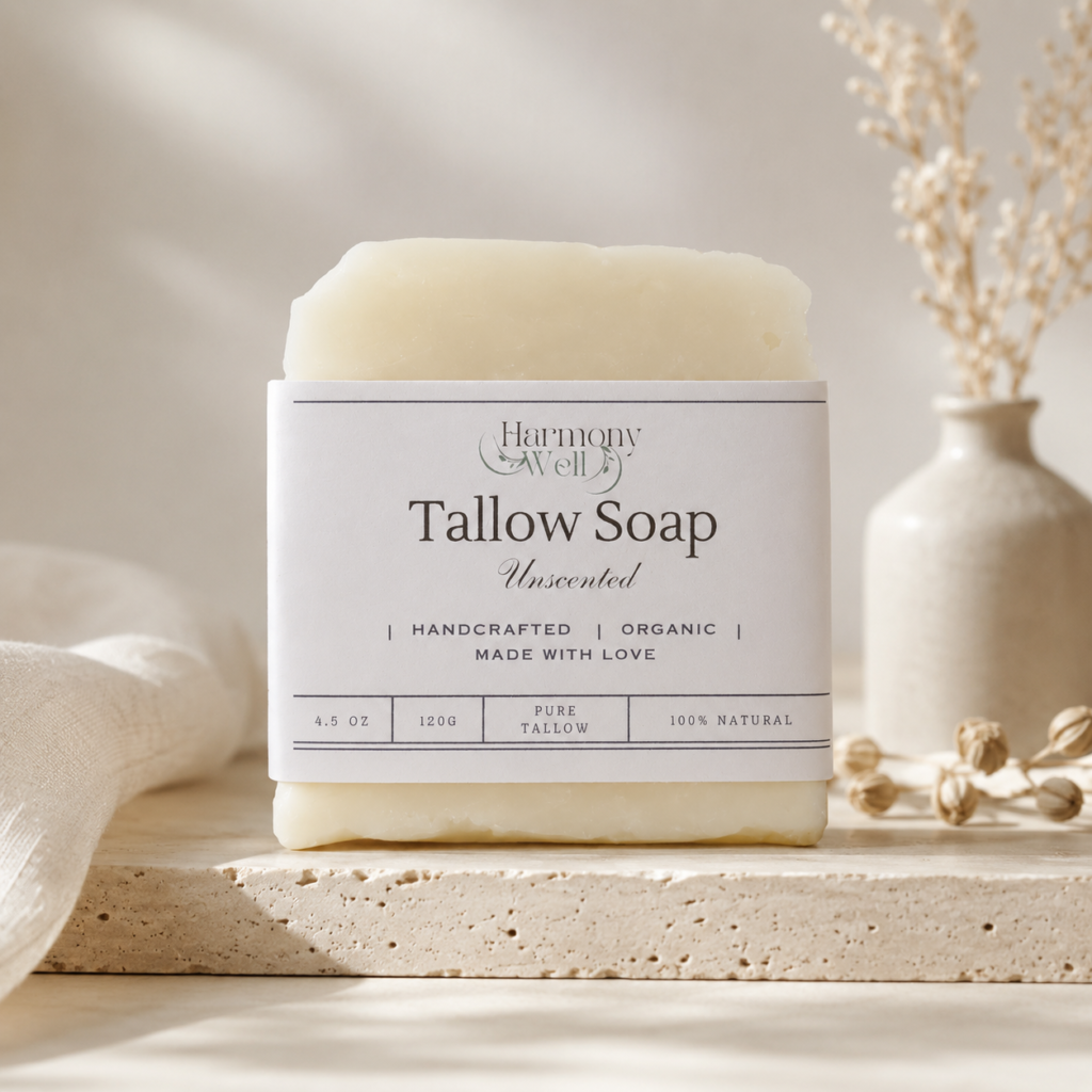 tallow soap Pure Tallow Soap Bar | Grass-Fed Traditional Soap harmony well
